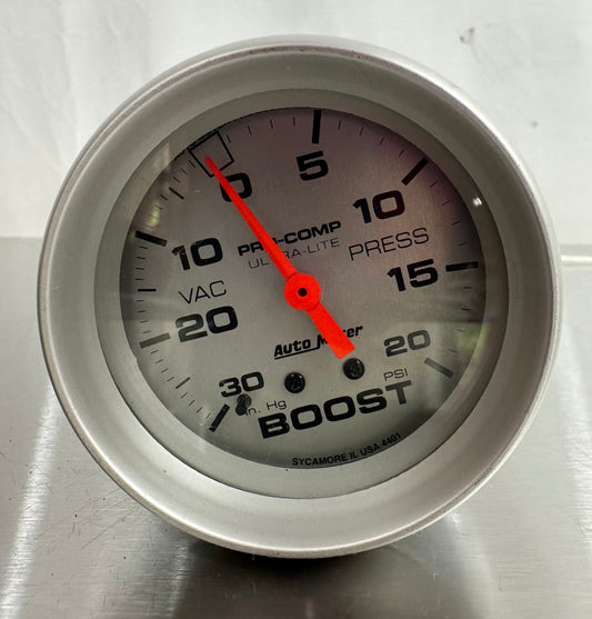 99-04 Ford Mustang AutoMeter 2 5/8 Pro Comp Boost Gauge #01