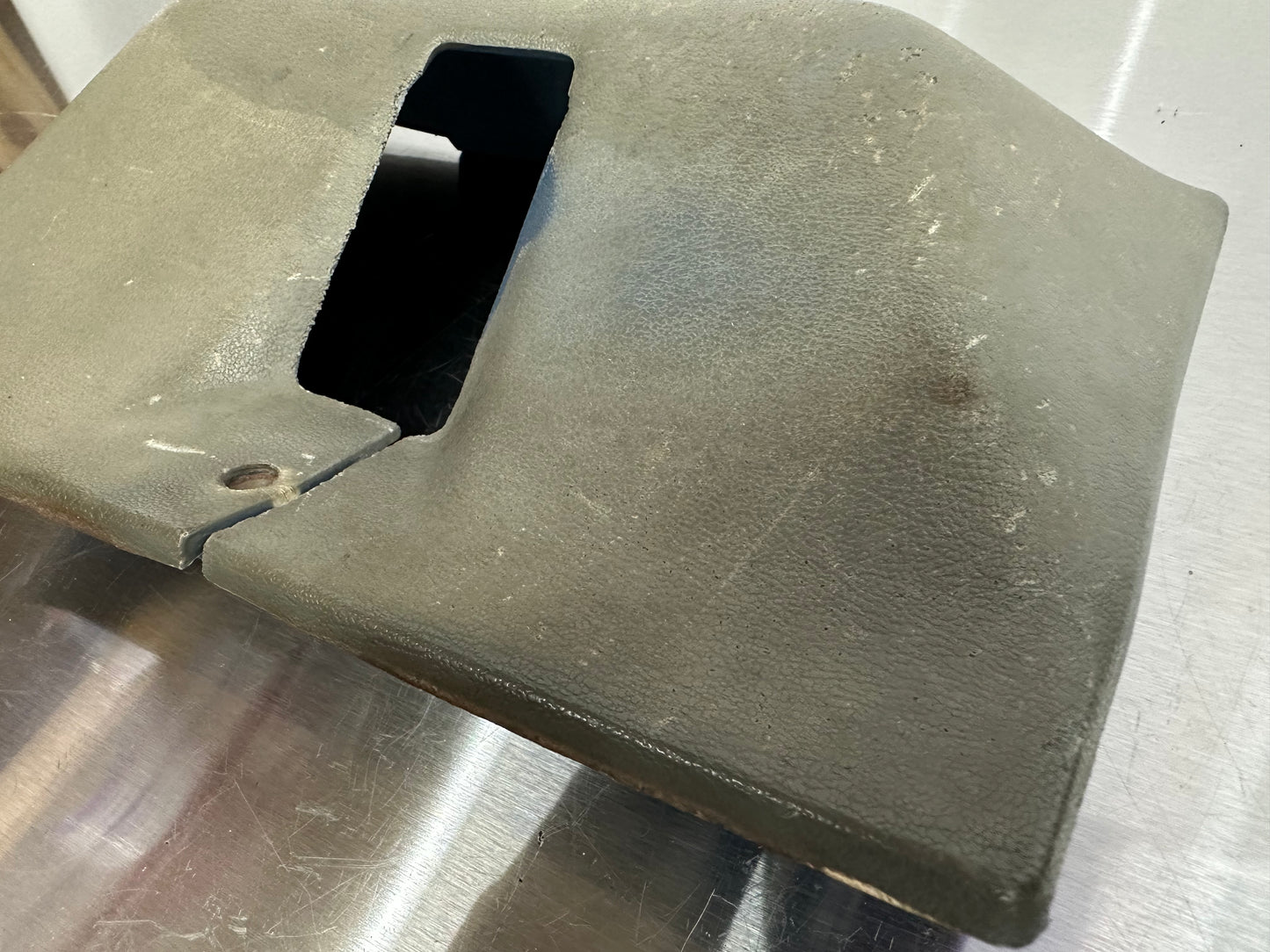 80-86 Ford F150 F250 Regular Cab Seatbelt Cover Bezel LH RH OEM E4TB-1030230-AWH, E4TB-106023-AWH #T83