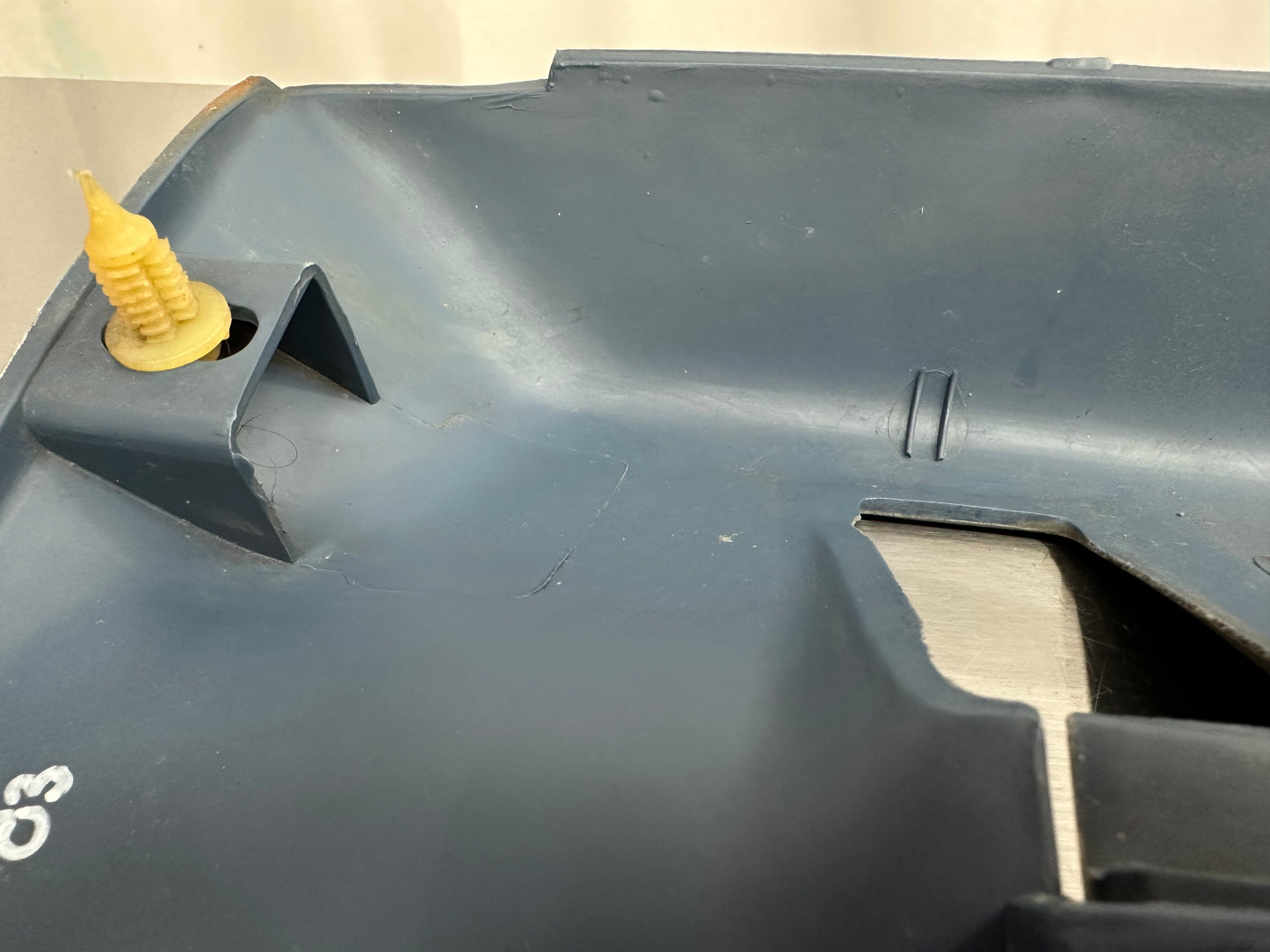 80-86 Ford F150 F250 Regular Cab Seatbelt Cover Bezel LH RH OEM E4TB-1030230-AWH, E4TB-106023-AWH #T83