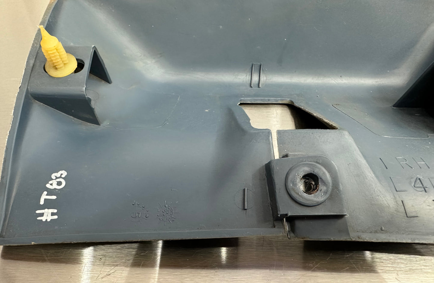 80-86 Ford F150 F250 Regular Cab Seatbelt Cover Bezel LH RH OEM E4TB-1030230-AWH, E4TB-106023-AWH #T83