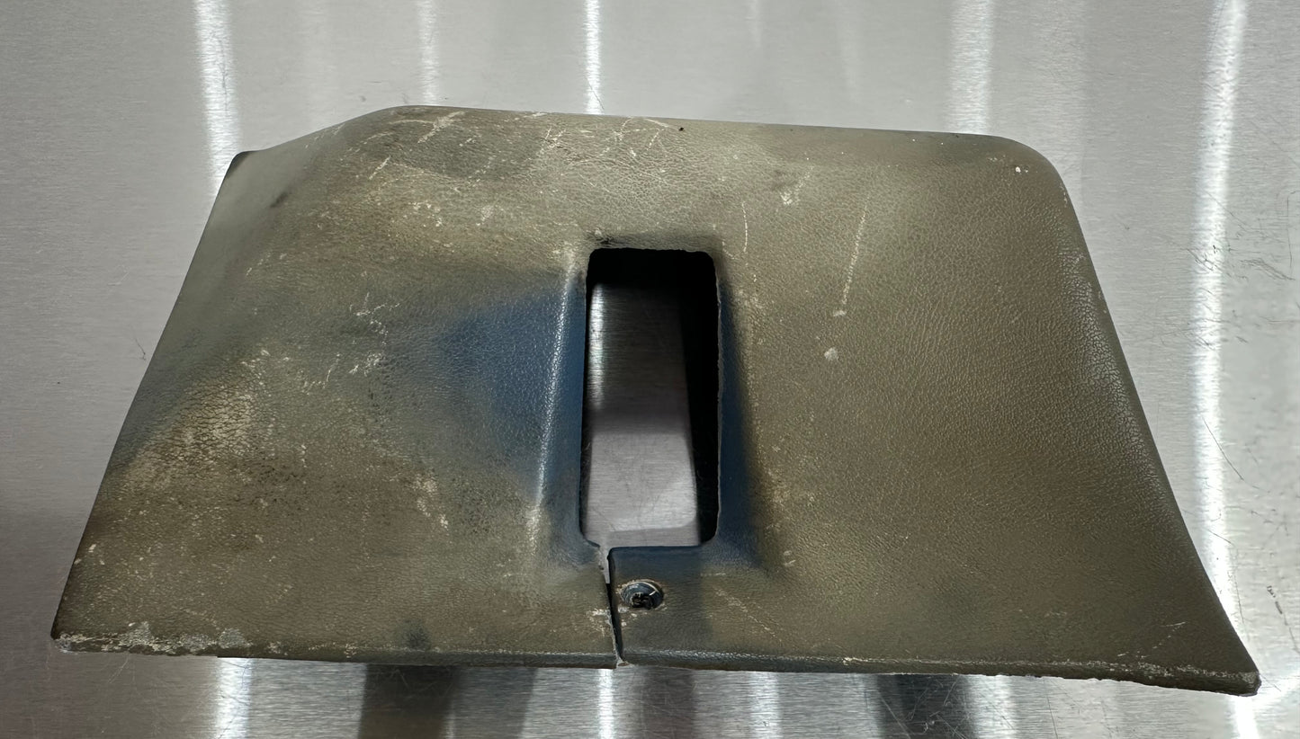 80-86 Ford F150 F250 Regular Cab Seatbelt Cover Bezel LH RH OEM E4TB-1030230-AWH, E4TB-106023-AWH #T83