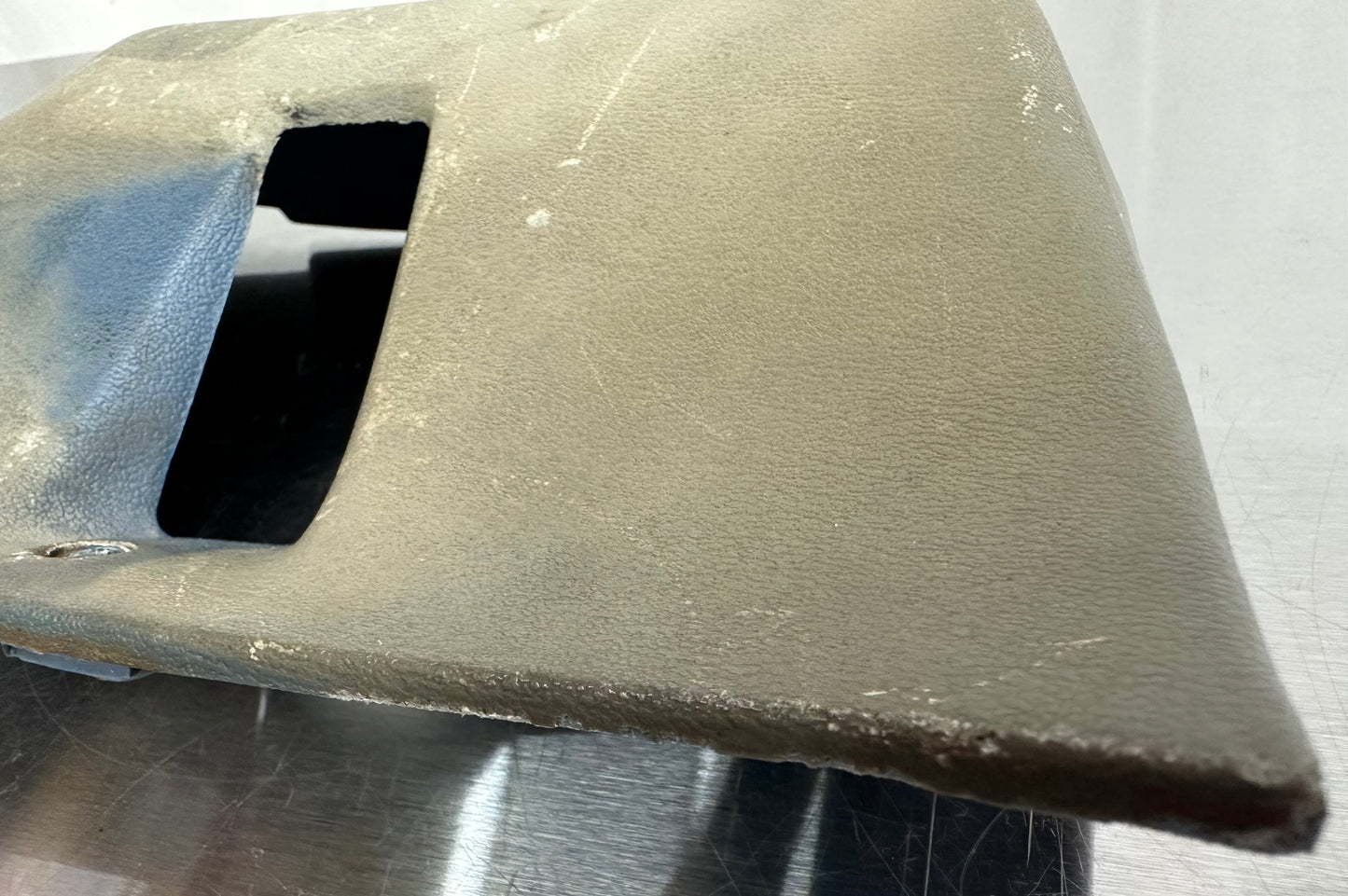 80-86 Ford F150 F250 Regular Cab Seatbelt Cover Bezel LH RH OEM E4TB-1030230-AWH, E4TB-106023-AWH #T83