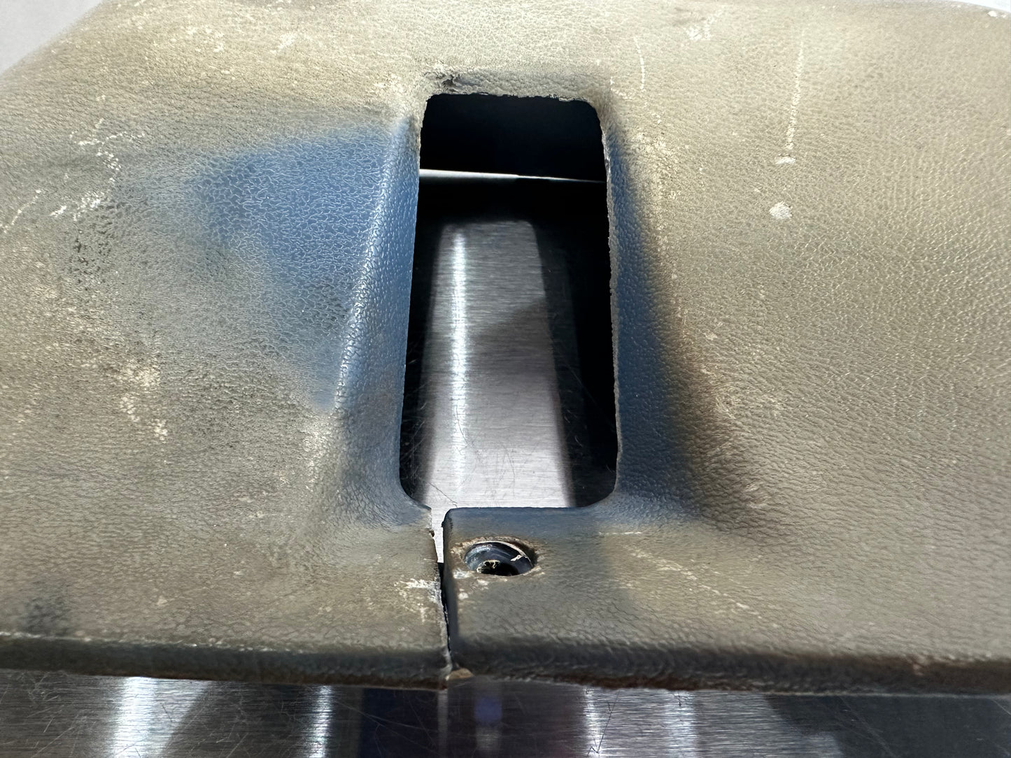 80-86 Ford F150 F250 Regular Cab Seatbelt Cover Bezel LH RH OEM E4TB-1030230-AWH, E4TB-106023-AWH #T83