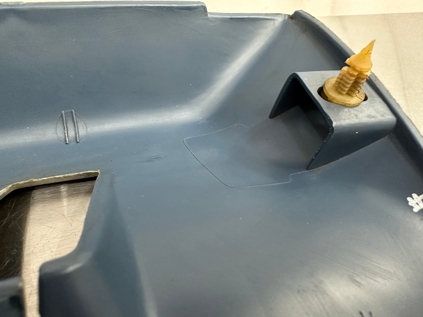 80-86 Ford F150 F250 Regular Cab Seatbelt Cover Bezel LH RH OEM E4TB-1030230-AWH, E4TB-106023-AWH #T83