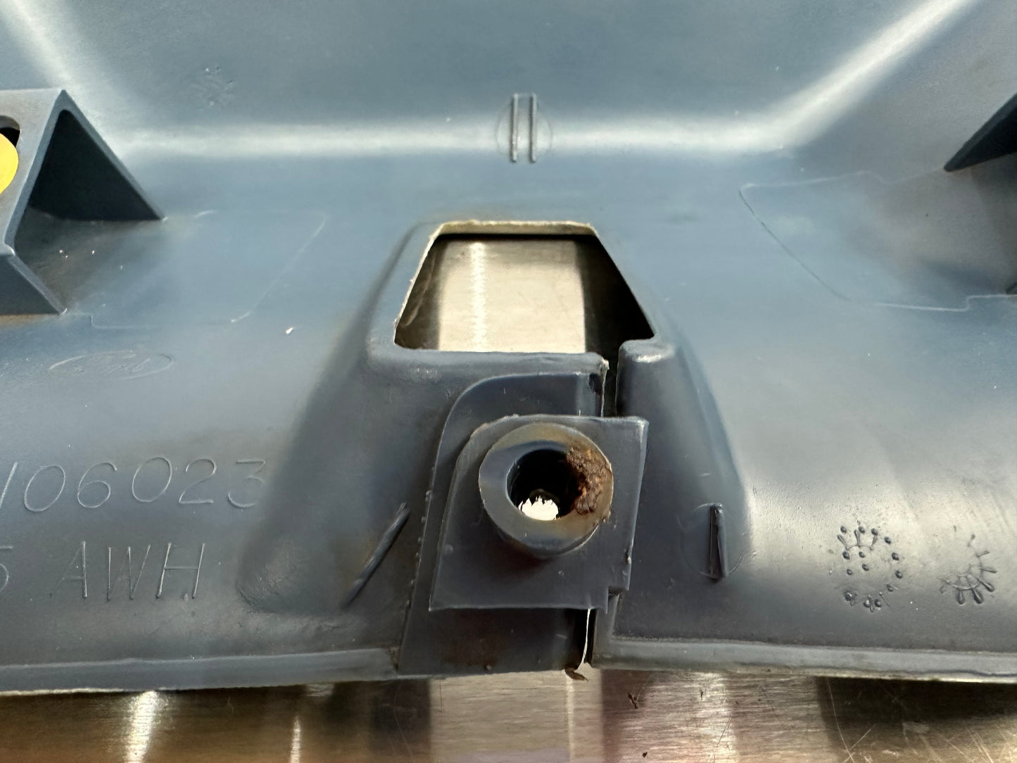 80-86 Ford F150 F250 Regular Cab Seatbelt Cover Bezel LH RH OEM E4TB-1030230-AWH, E4TB-106023-AWH #T83