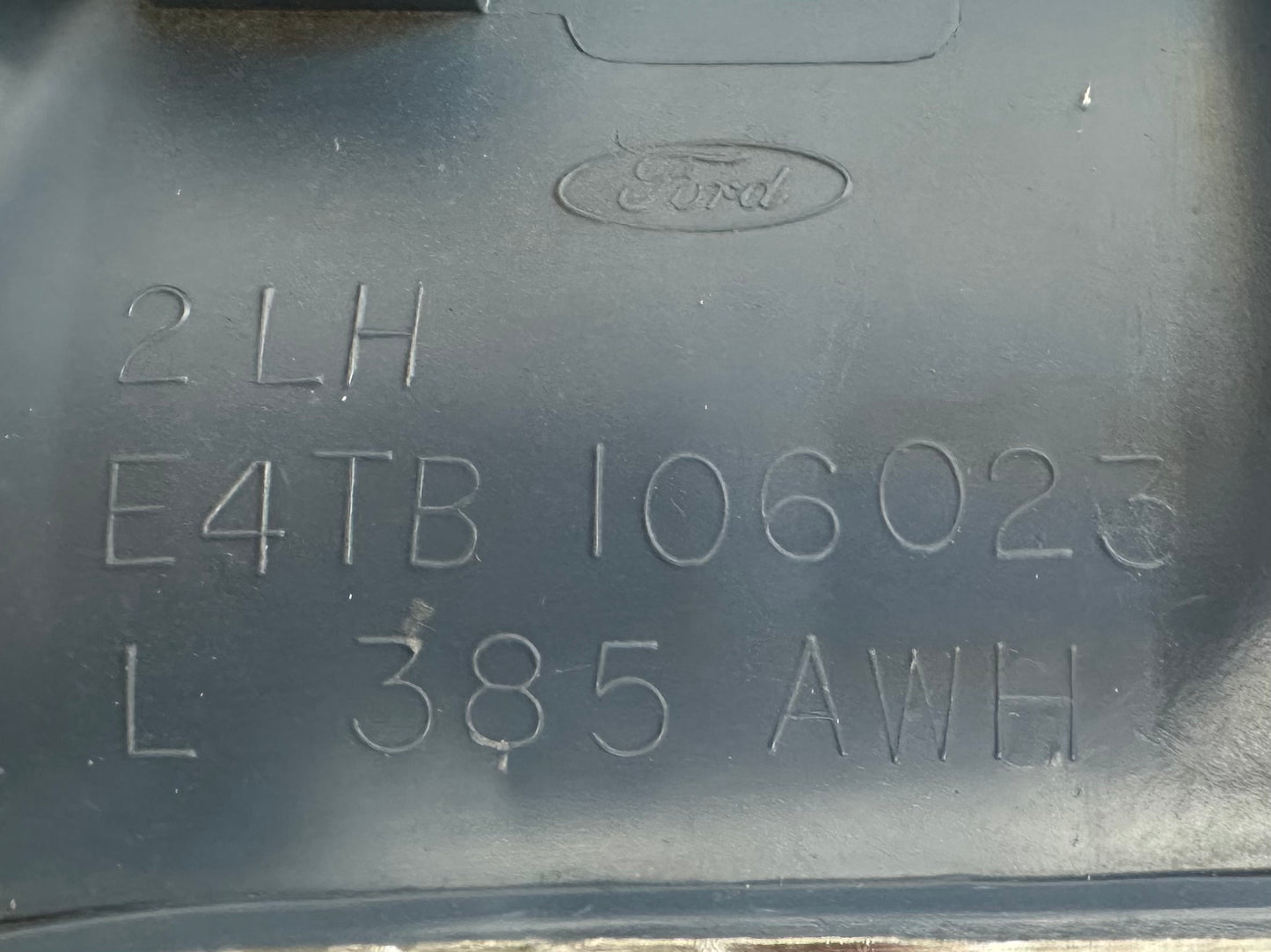 80-86 Ford F150 F250 Regular Cab Seatbelt Cover Bezel LH RH OEM E4TB-1030230-AWH, E4TB-106023-AWH #T83