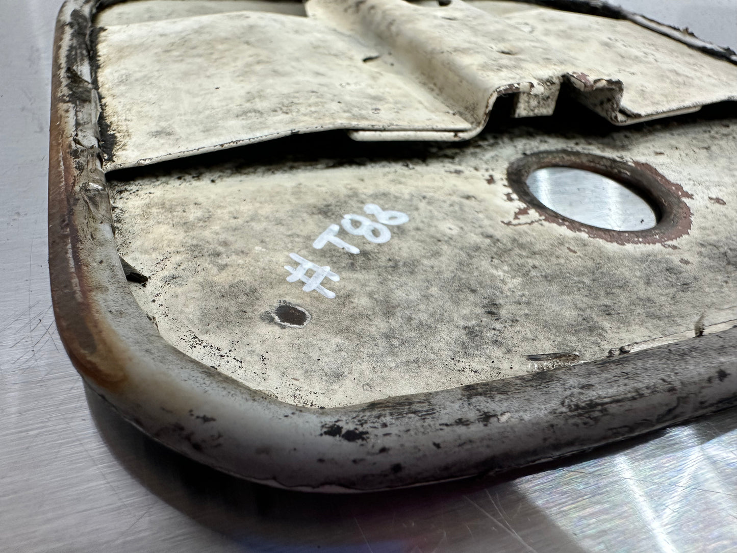 80-86 Ford F150 F250 Gas Cap Cover Door OEM #T83