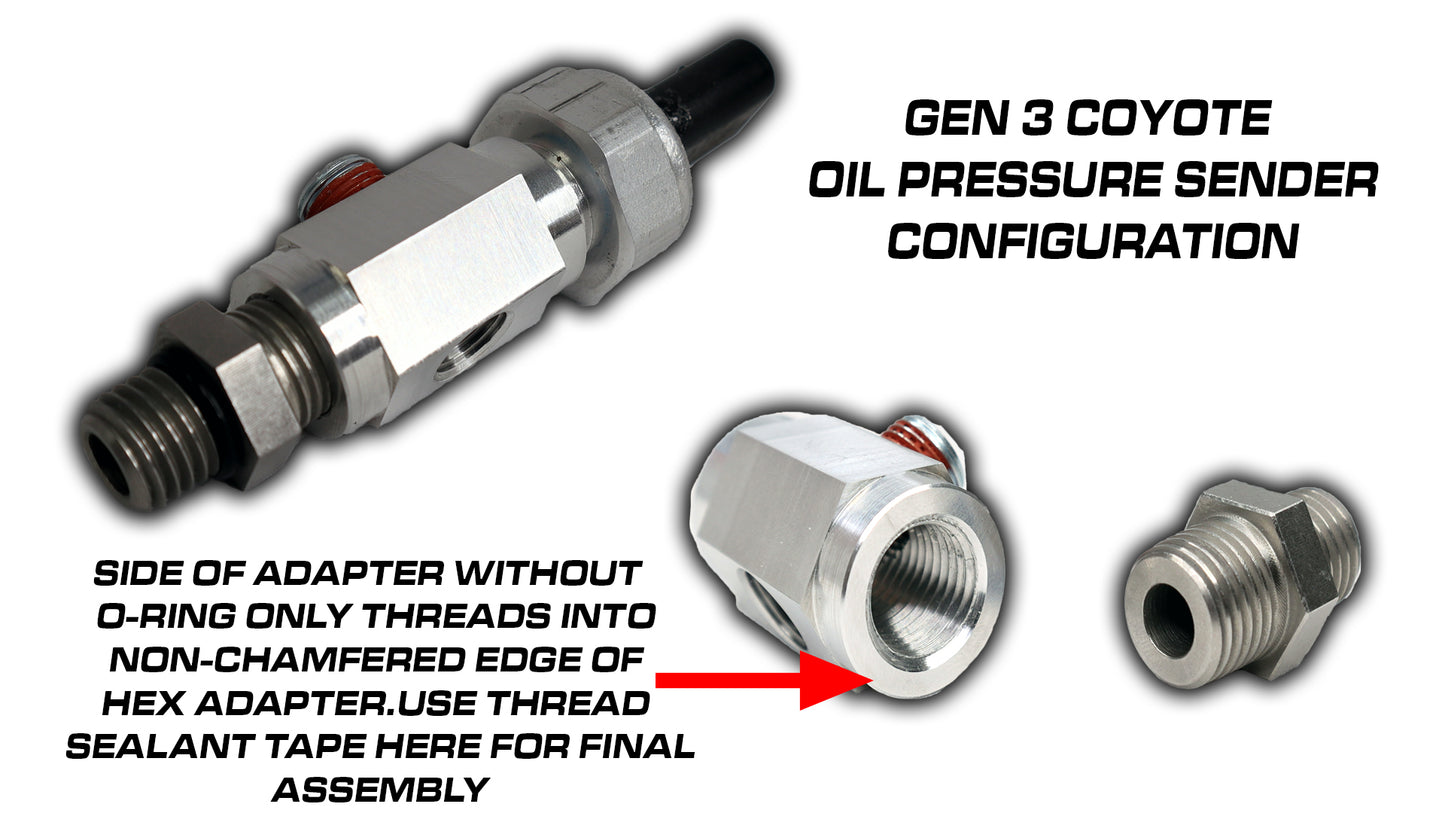 Coyote Swap Oil Pressure Sender for All Generations