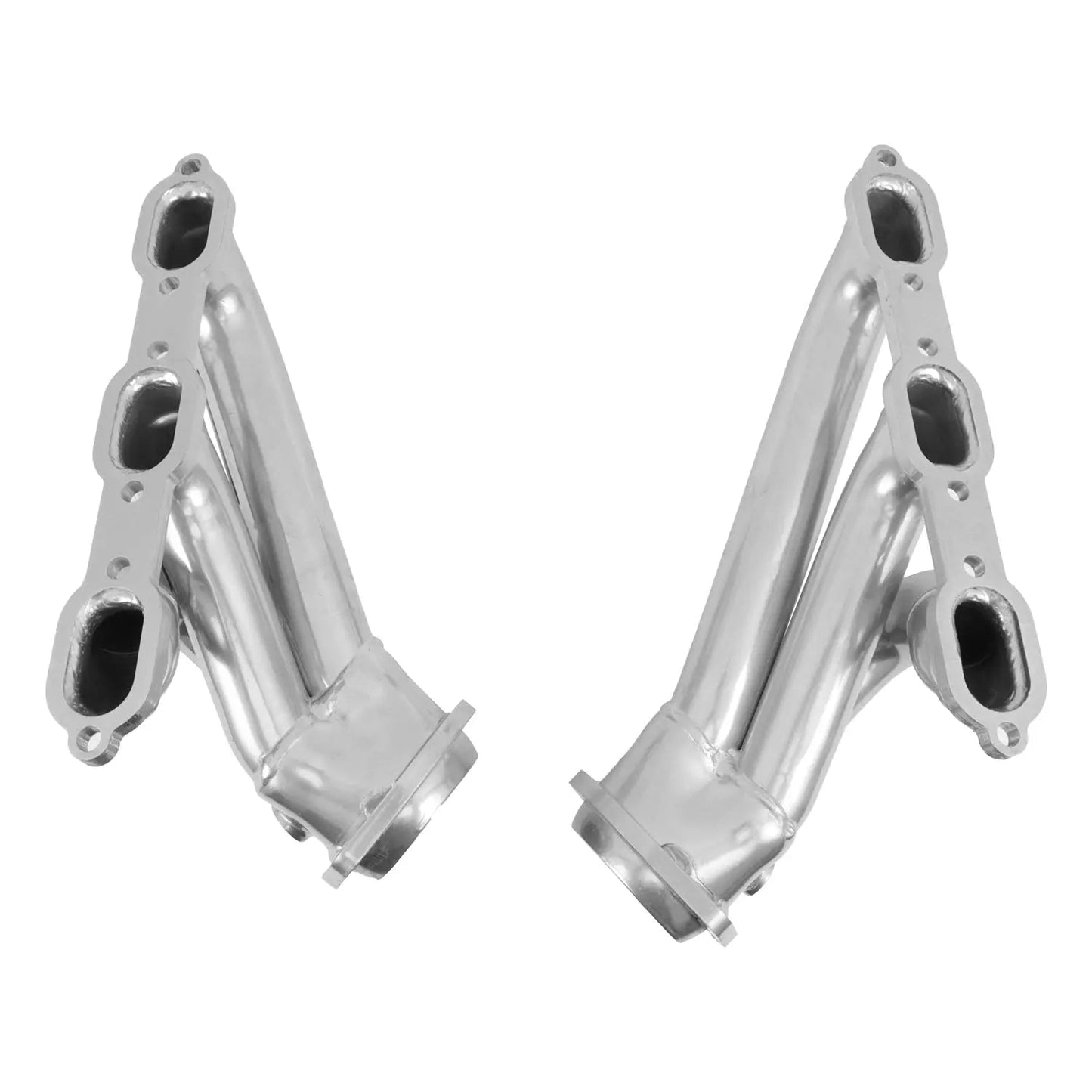 Dodge Challenger Charger 300 V6 3.5 1-3/4 Shorty Headers - Polished Silver Ceramic 06-10
