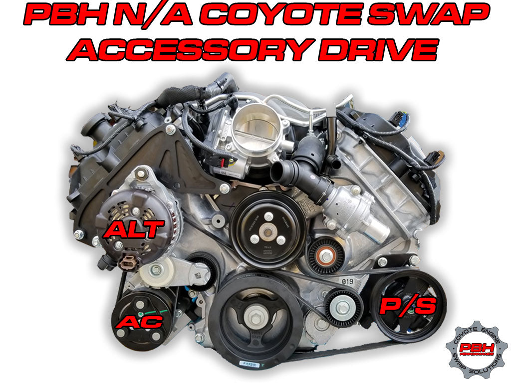 Naturally Aspirated 5.0L Coyote Speed Drive for Sanden Compressor
